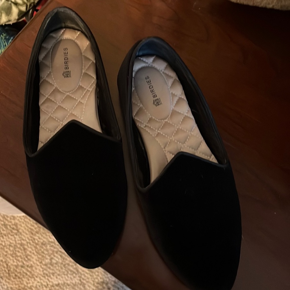 Birdies Black smoking shoe, size 7.5